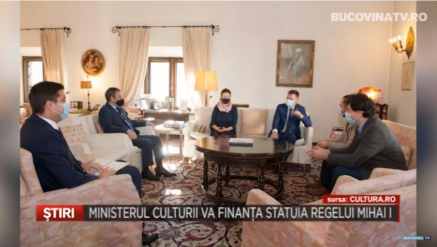 Presa despre proiectul Statuii Regelui Mihai la Sinaia